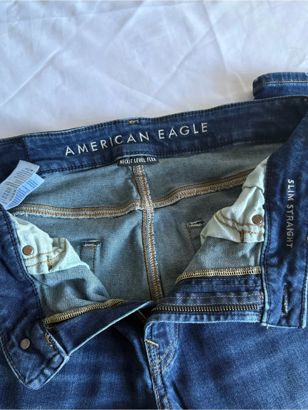 Men’s American Eagle Outfitters Dark Blue Slim Straight Fit